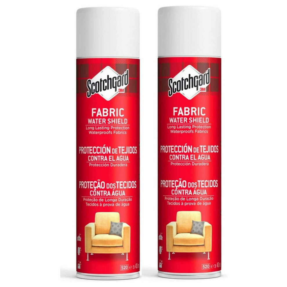 2 x Scotchgard Long Lasting Protection Waterproofs Fabrics Water 400ml