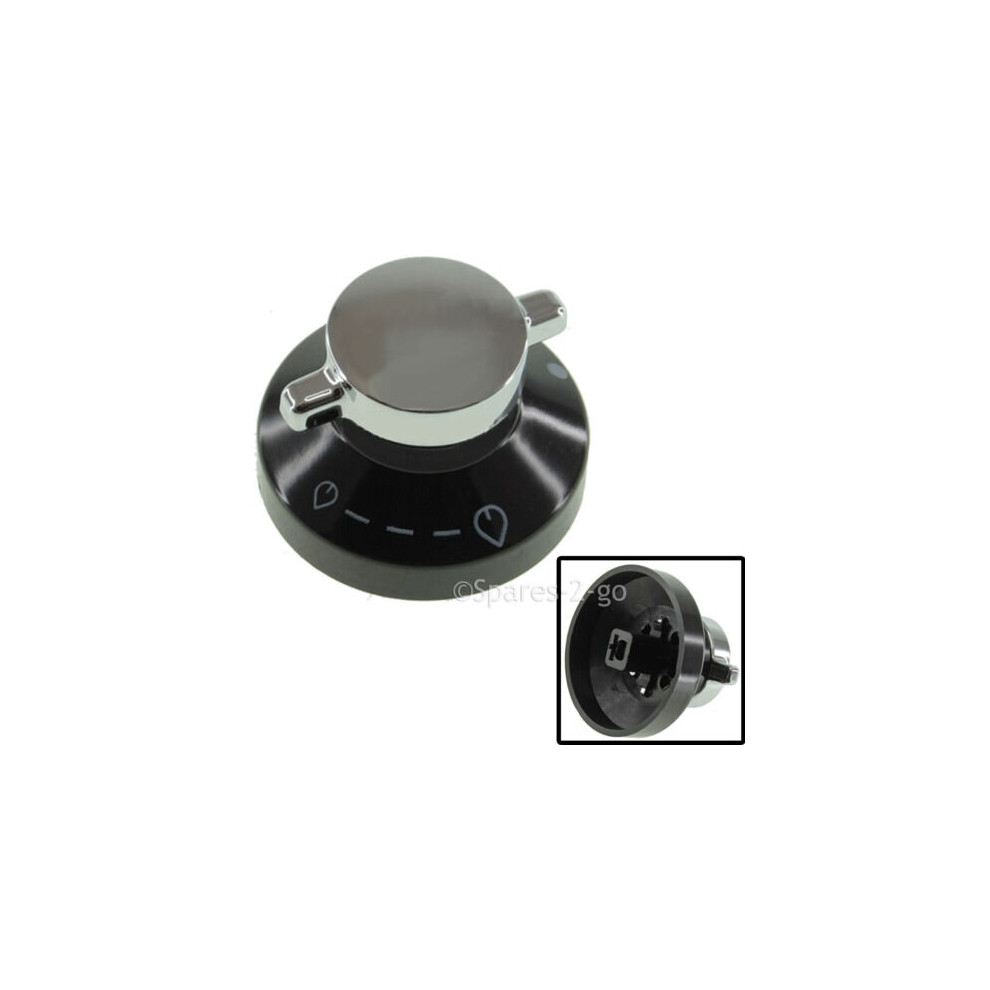 NEW WORLD 444440036 SILVER/BLACK CONTROL KNOB 14-NW-60