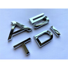 CHROME A5 TDI BADGE REAR BOOT TRUNK FITS AUDI A5 MODELS