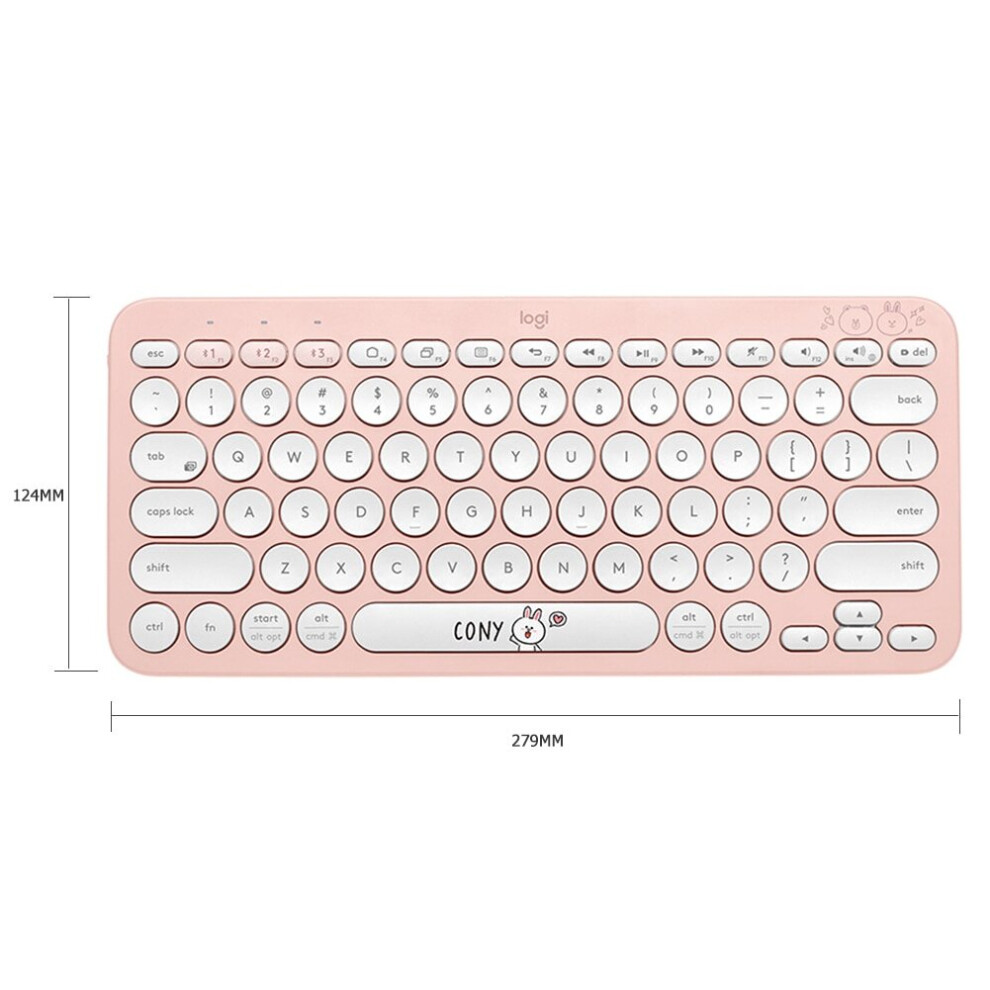 Qwert Logitech Bluetooth Gaming Keyboard(pink)