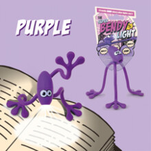 The Super Bendy Light – Flexible Purple Reading Lamp for Bedtime, Twistable Head, Batteries Included