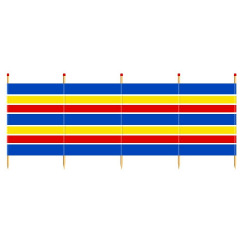 Yello 5 Pole Traditional Windbreak
