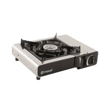 Outwell Silver Grey Appetizer Solo Bbq 1 Burner Compact Portable Gas Stove