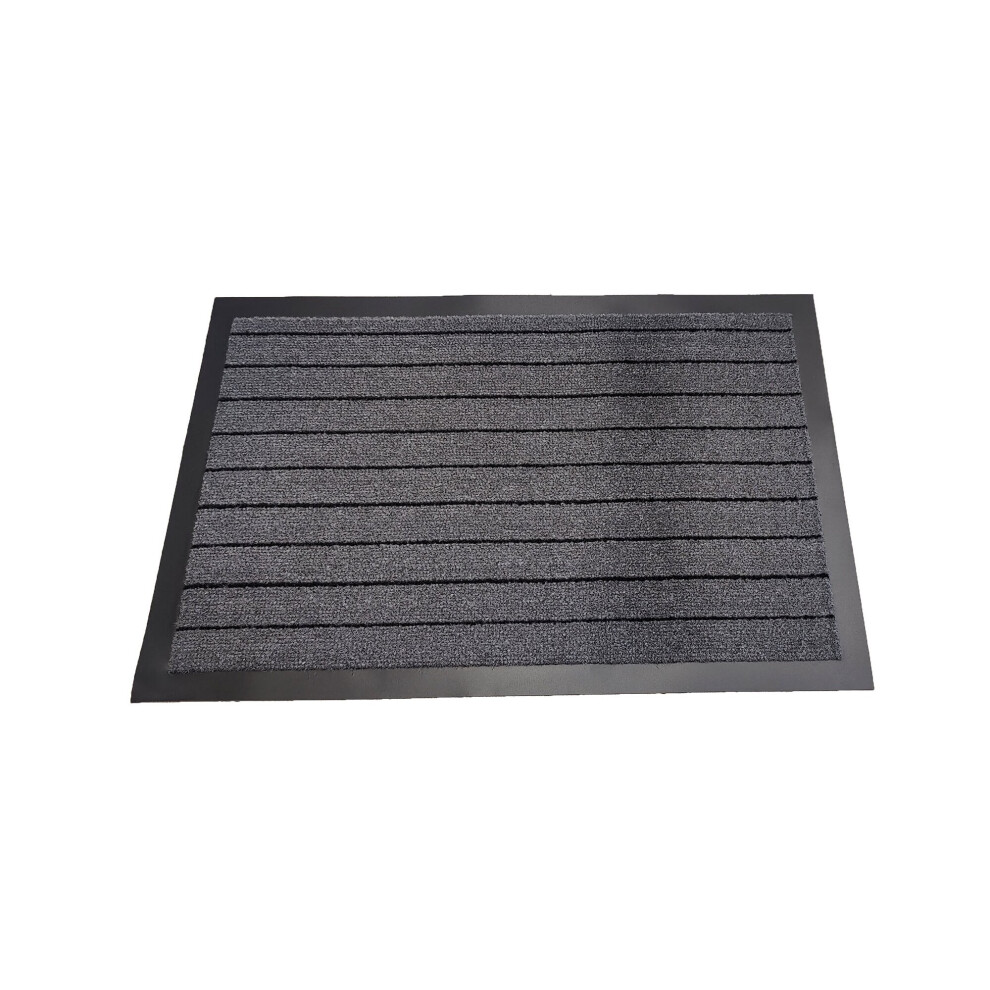 Non-Slip Dirt Trapper Entrance Kitchen Rug Door Mat in Grey 40 x 60 cm