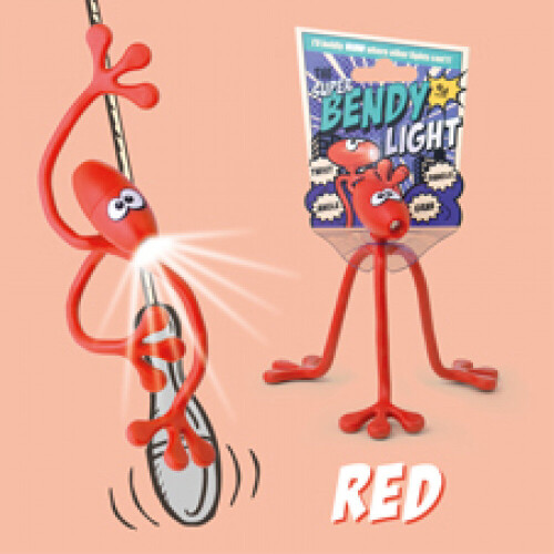 Super Bendy Boglampe - Rød
