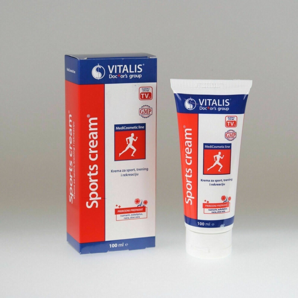 Vitalis Doctors Group Cream Vitalis Sports Injury 100Ml Pain Relief Rheumatic Muscle Pain