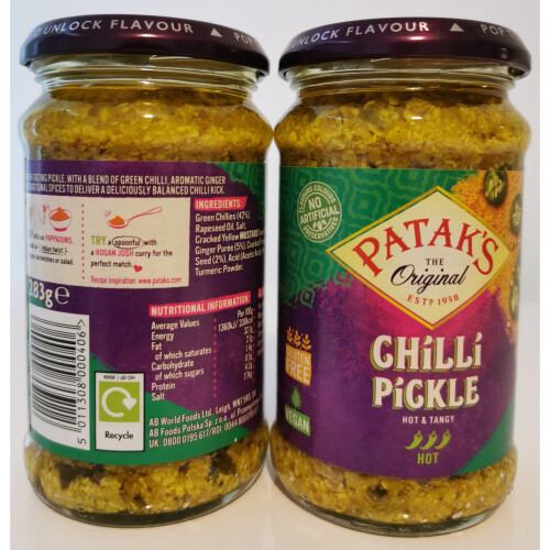 Patak's Chilli Pickle (2 x 283g) 1
