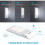 (Series1-Packs 2) OMERIL Motion Sensor Light Cupboard Night Light, USB Rechargeable Battery Powered Light 11