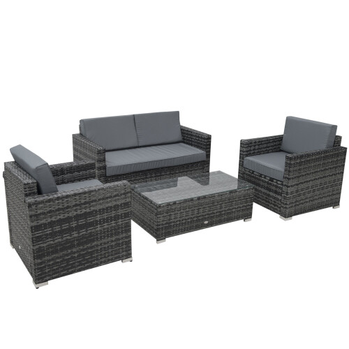 Outsunny rattan sofa discount set