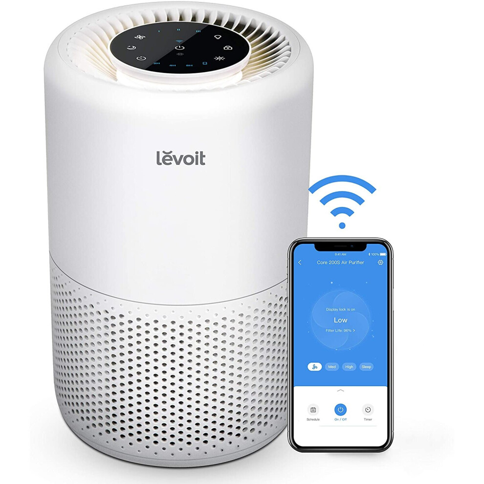 Levoit Smart WiFi Air Purifier for Home, Alexa Enabled H13 True HEPA Filter, CADR 170mÂ³/h, Remove 99.97% Allergies Smoke Dust Pollen Partic