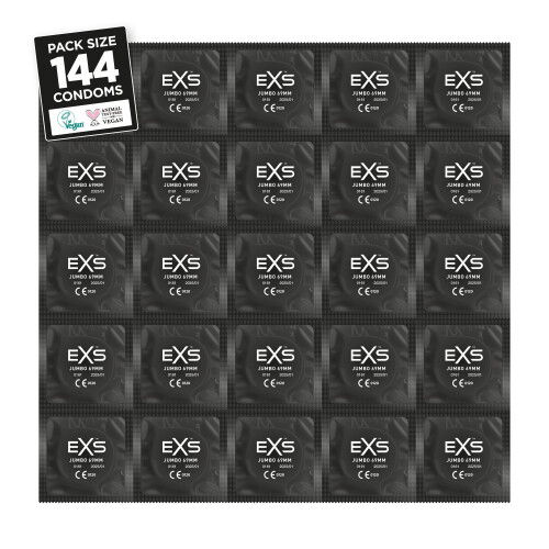 Jumbo kondomer mix 144 stk EXS