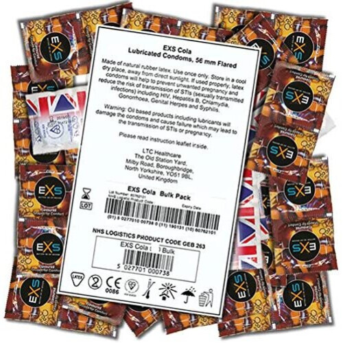 KARHUSTETUT KONDOMIT Cola x100 EXS 1