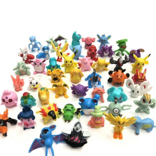 144pcs Pokemon Go Σχήμα Παιχνίδι Pikachu Χαριτωμένο μοντέλο κούκλας Anime
