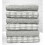 (Silver, Pack of 2) Mono Check Terry Tea Towels Pack 100% Cotton Kitchen Towel 1