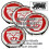 JAGUAR ALLOY WHEEL CENTRE CAP REPLACEMENT PART NON OE - 59MM RED 3