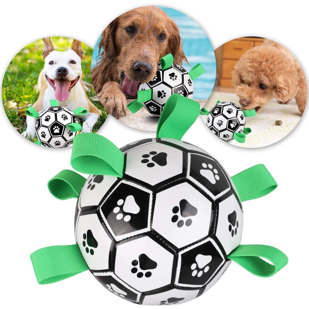 dog toys football, human dog outdoor park interaction exercise kick throw fetch balls puppy chew toy for small medium large dogs