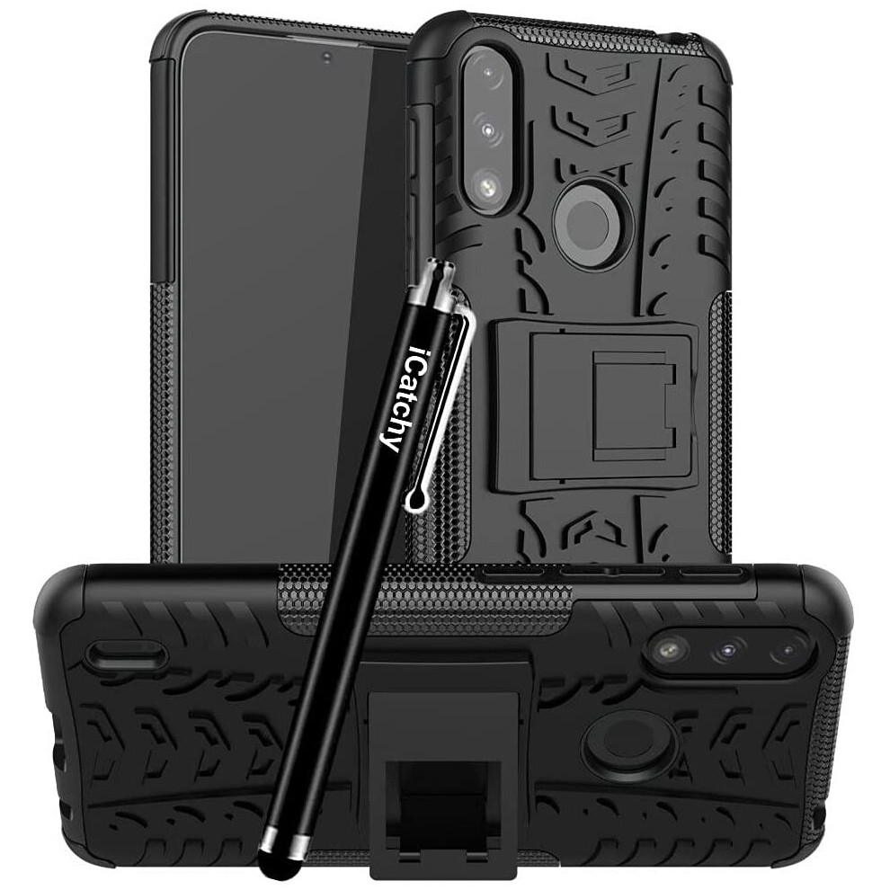 (Black) For Motorola Moto E7i Power Shockproof Case Black 5056298009060