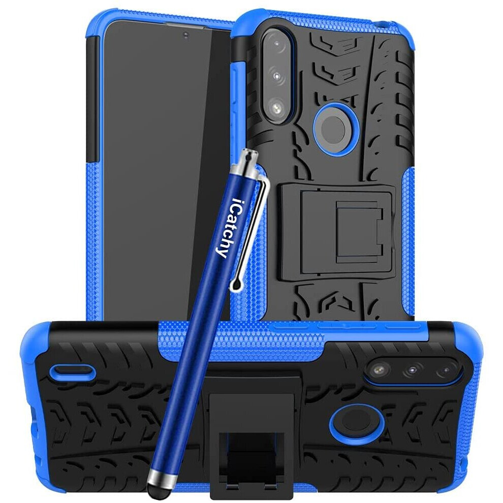 (Blue) For Motorola Moto E7i Power Shockproof Case Blue 5056298009077