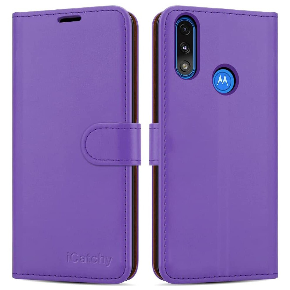 (Lilac) For Motorola Moto E7i Power Leather Wallet Case Green 5056298009039