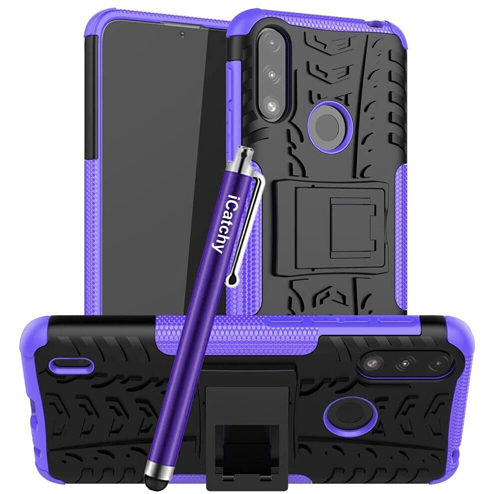(Purple) For Motorola Moto E7i Power Shockproof Case Purple 5056298009091