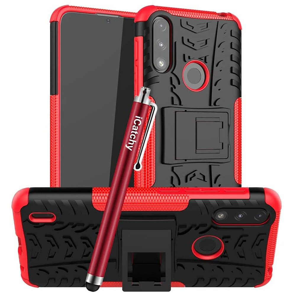 (Red) For Motorola Moto E7i Power Shockproof Case Red 5056298009114