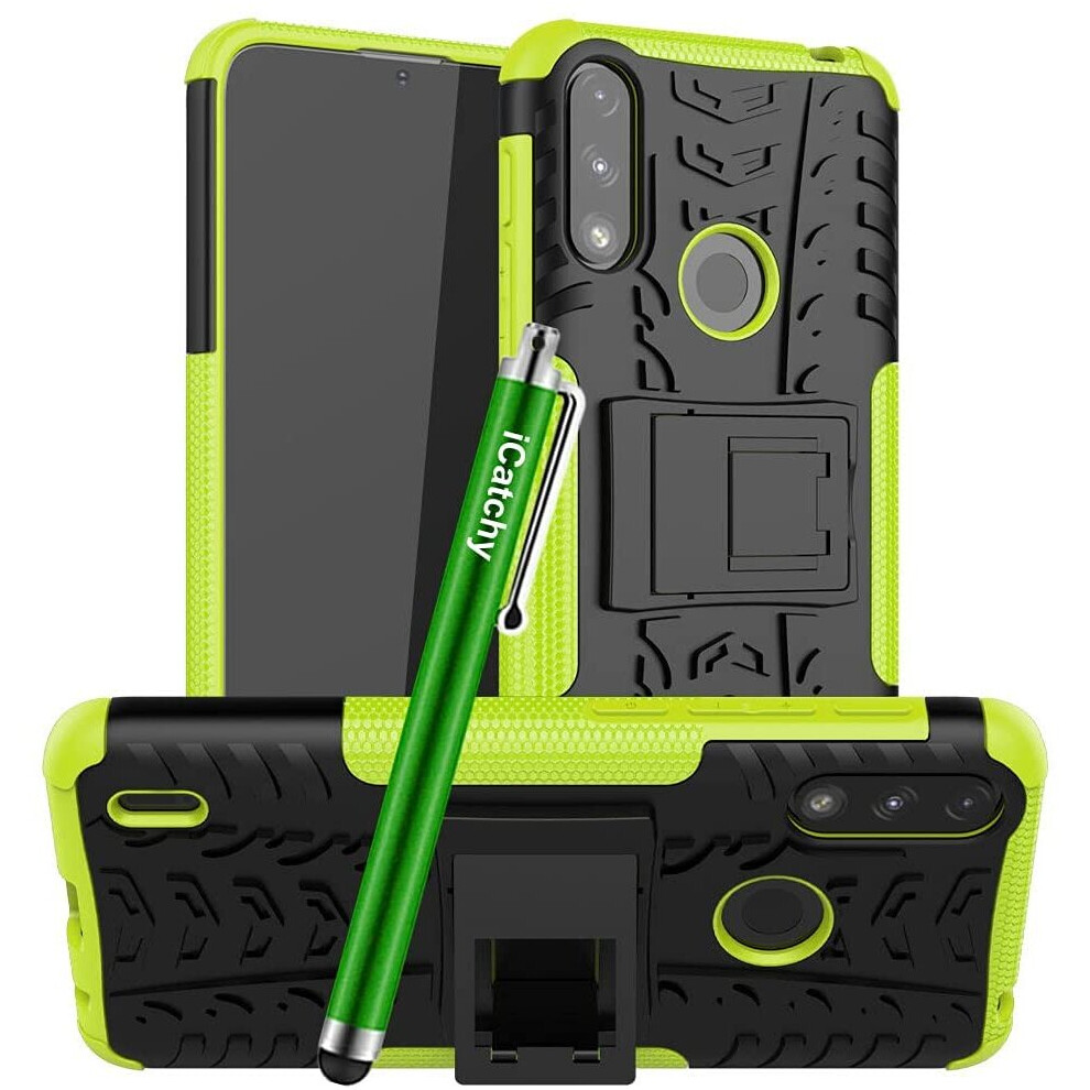(Lime) For Motorola Moto E7i Power Shockproof Case Green 5056298009084