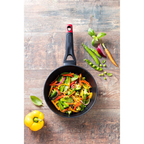 Pyrex Pyrex Optima Deep Frying Pan Non Stick Coating with Handle 26cm Black 1