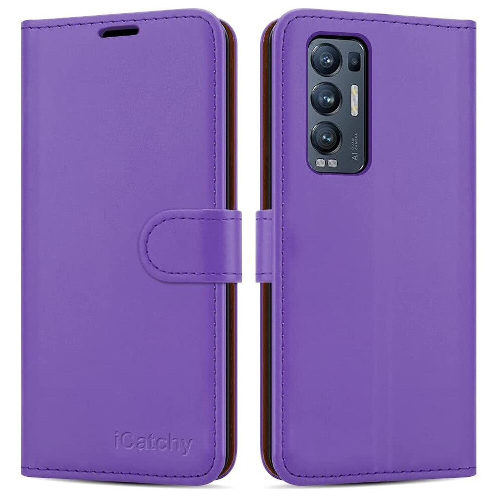 (Lilac) For Oppo Find X3 Neo 5G Leather Case Purple 5056298008889