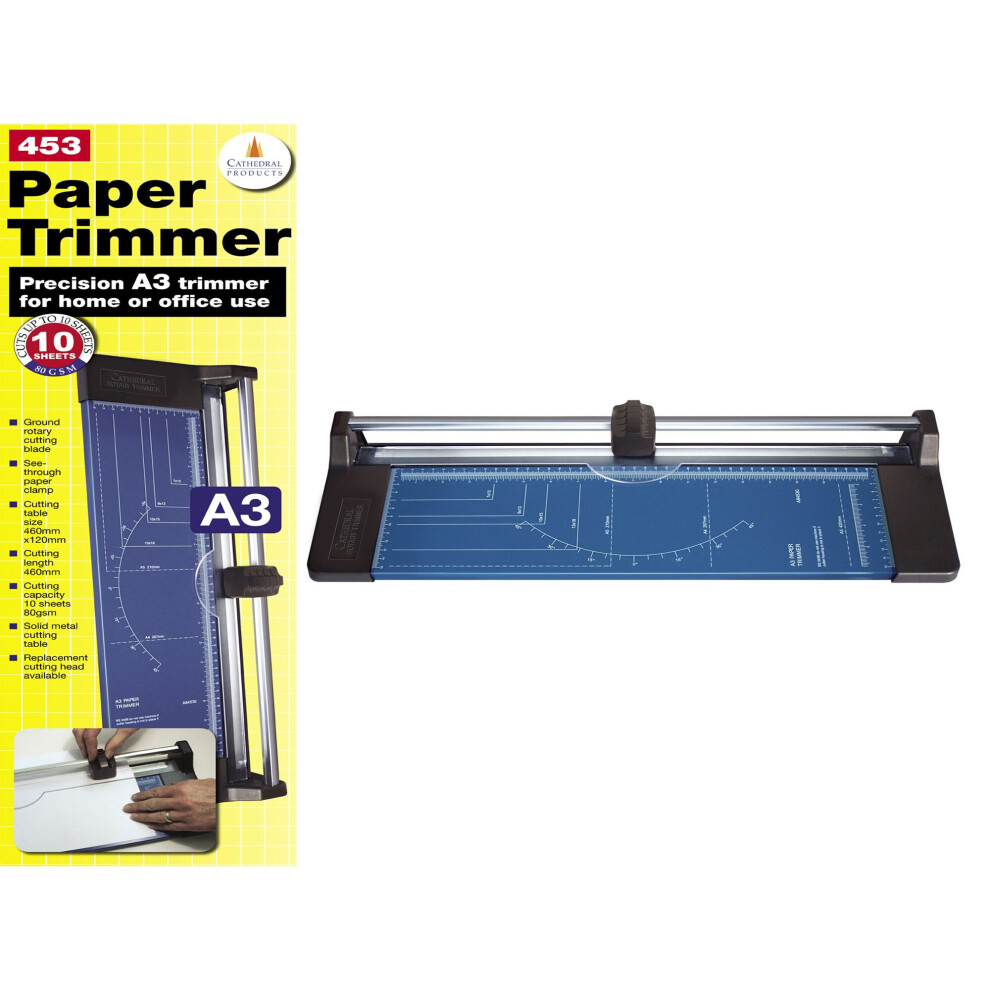 Cathedral A3 Guillotine Rotary Trimmer, Paper Cutter Art453