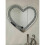 Love Heart Shaped Wall Mirror Sparkly Silver Diamond Crushed Crystal 4