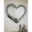 Love Heart Shaped Wall Mirror Sparkly Silver Diamond Crushed Crystal 1