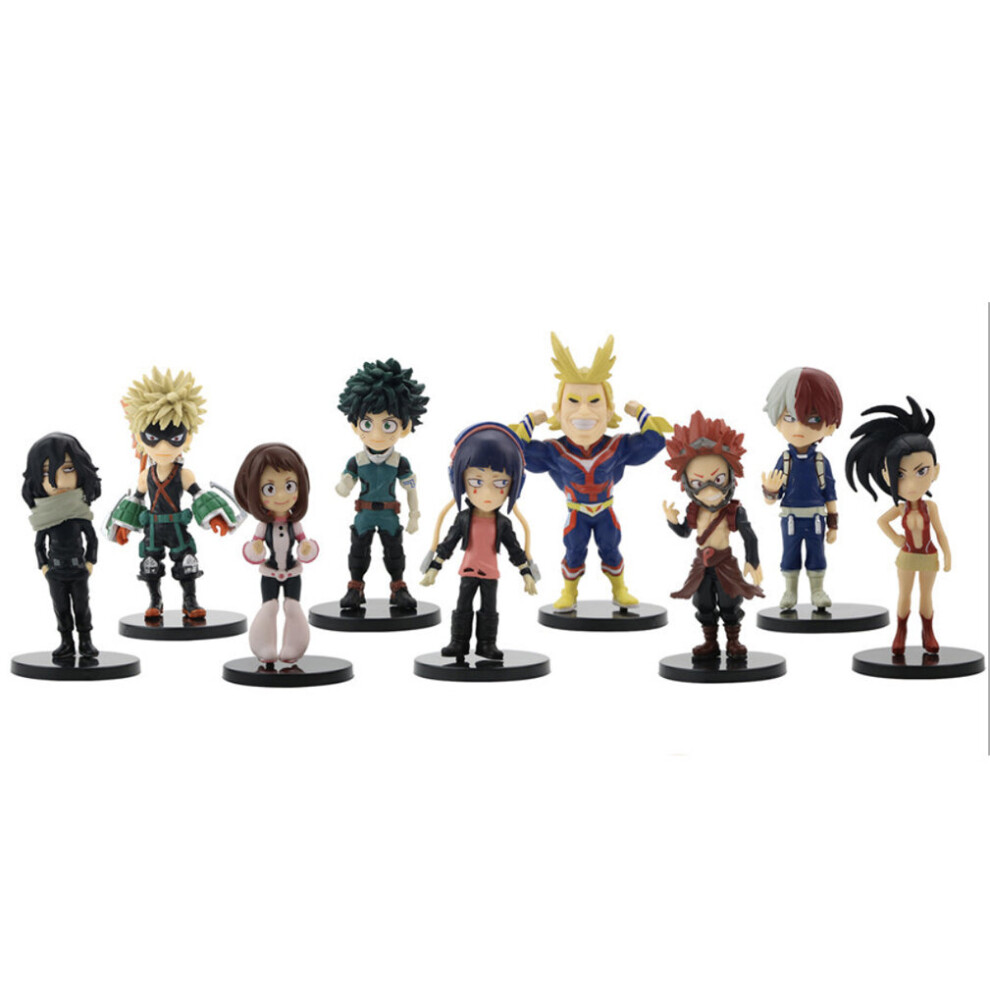 9pcs Figure Set My Hero Academia Toy Doll Anime Collection