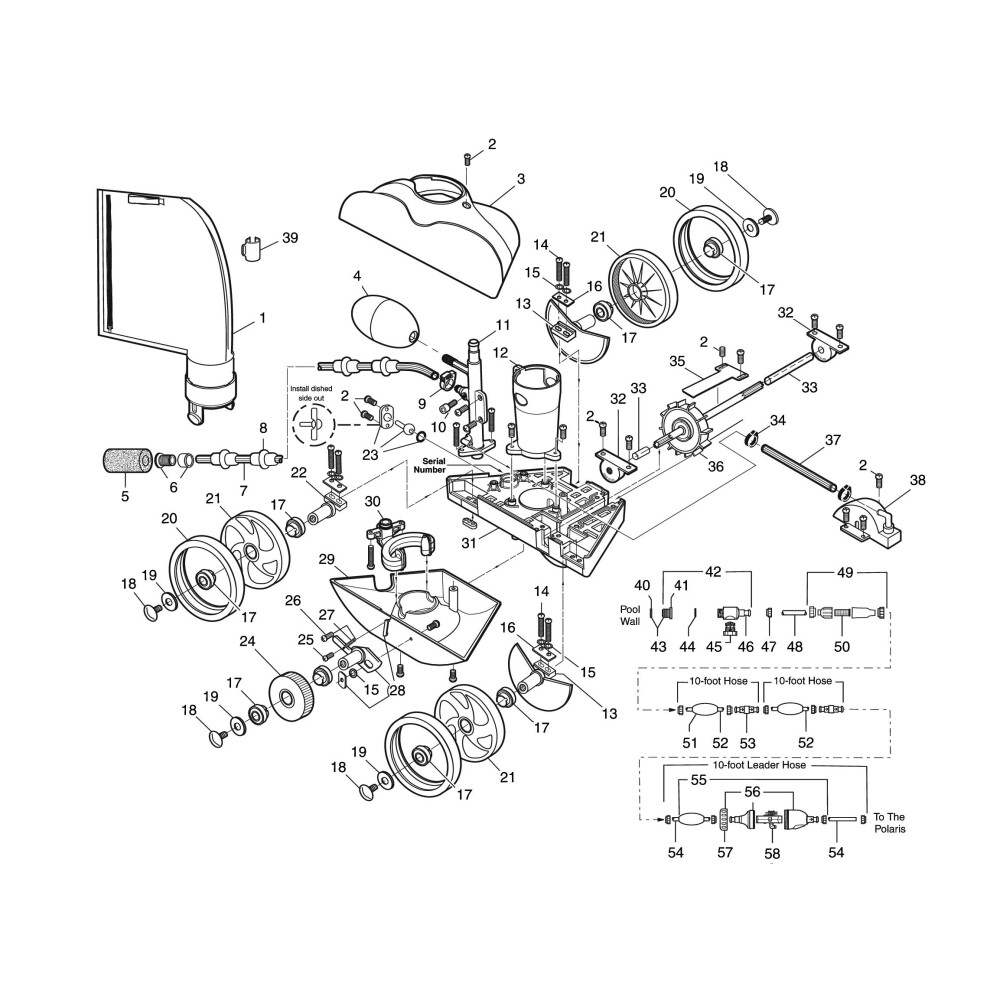 Certikin Wheel Washer - Plastic (SPPL64)