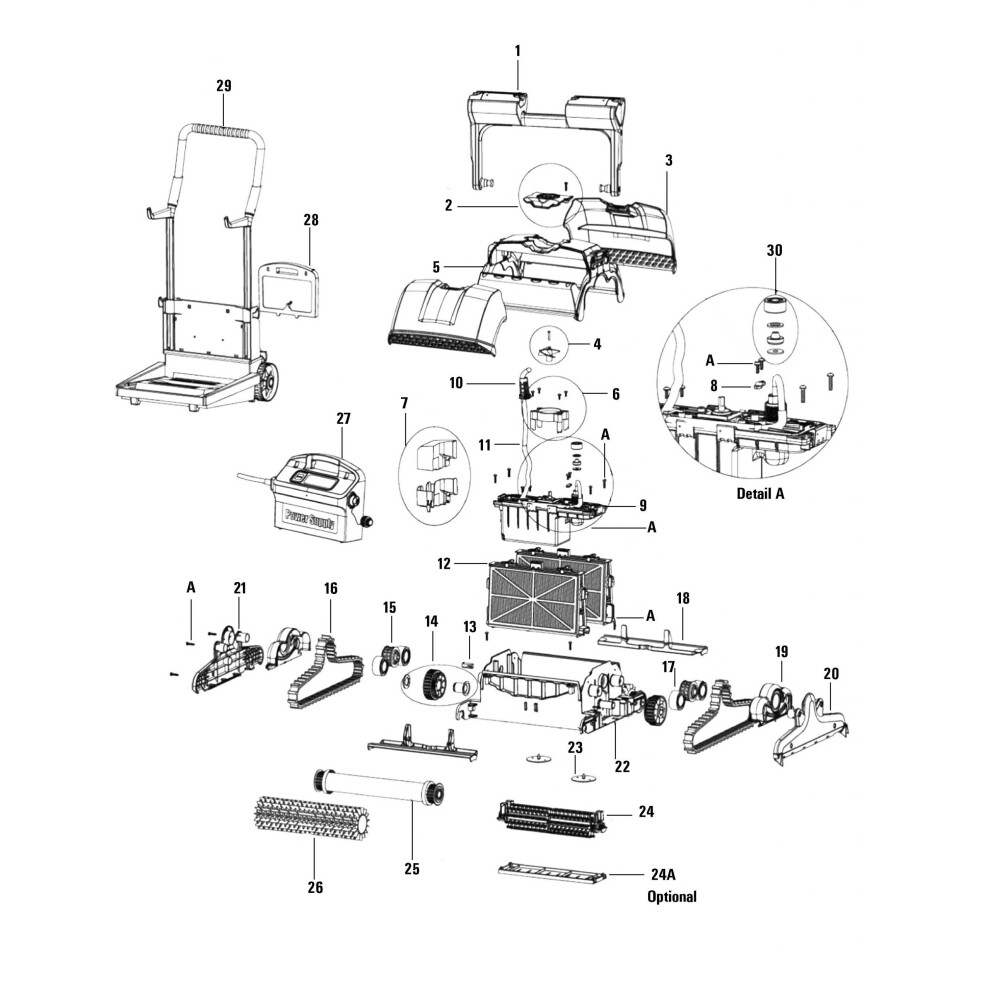 Certikin Supreme 4 & 5 Handle Assembly (SPDSB01)