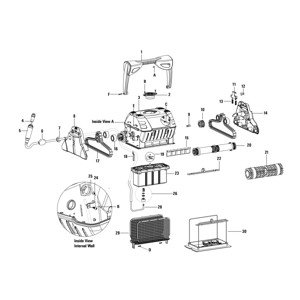 Certikin Dolphin Wave 50/100 Handle Assembly (SPDW1001)