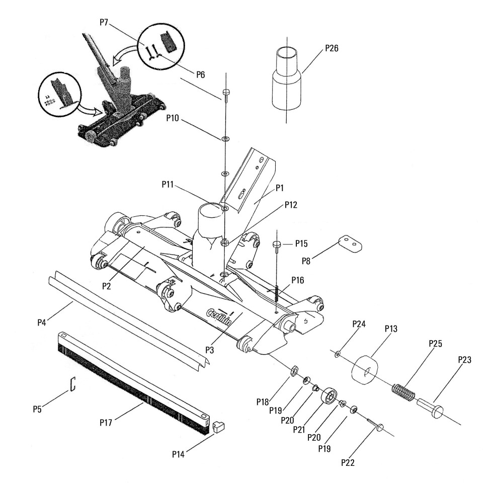 Certikin Brush Complete With Fixings (SPF-DC)