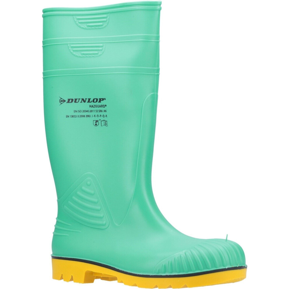Dunlop (8) Dunlop: Green/Black/Yellow Acifort Hazguard Safety Wellington 12