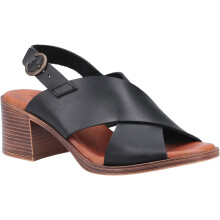 (37, Black) Hush Puppies: Womens White Gabrielle Heeled Sandal 42