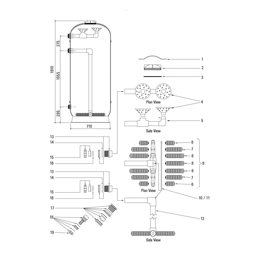 Certikin 30” X 2” Dbf Laterals (Candleset) (VLA1395B)