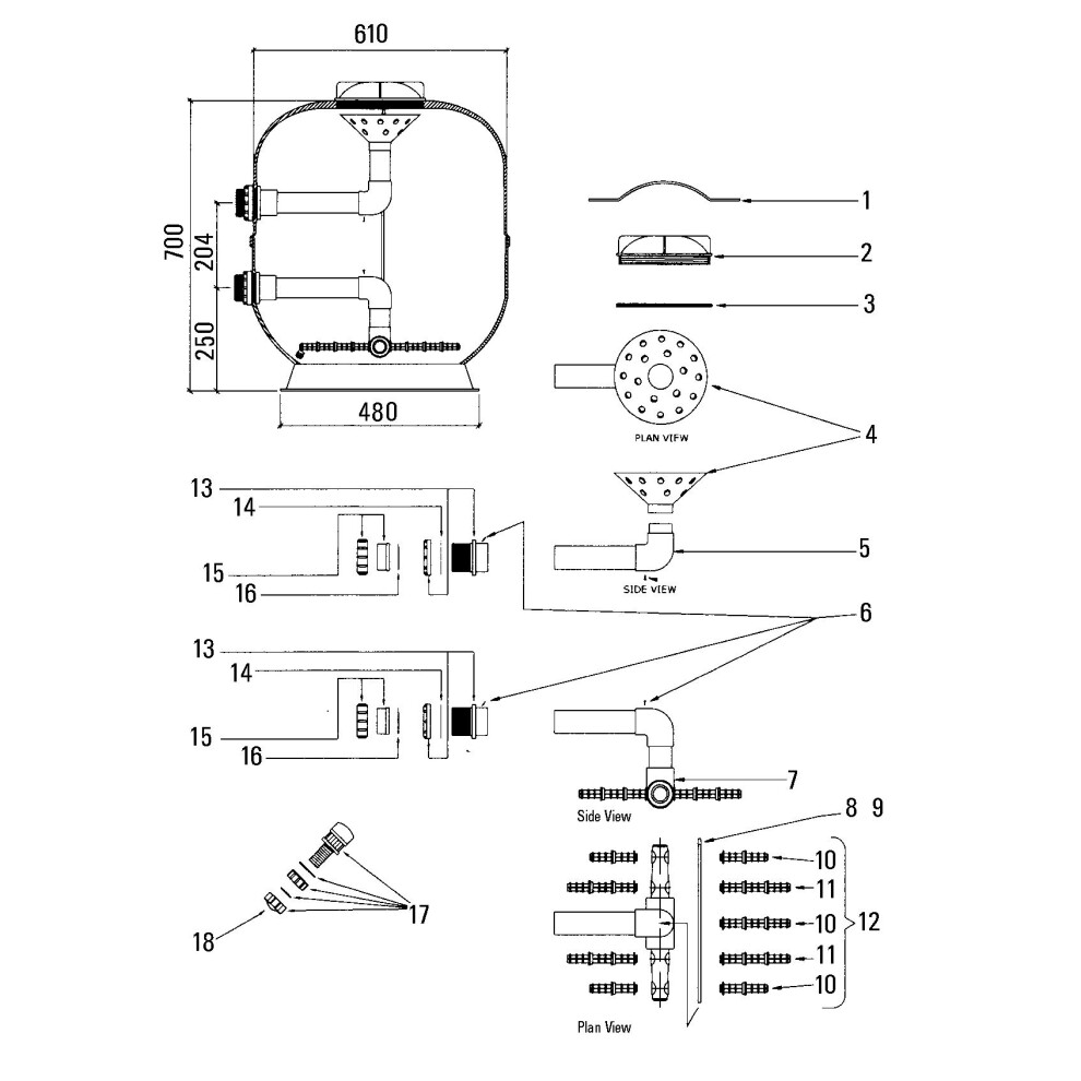 Certikin 180Mm Lateral Candle (SPL0886)