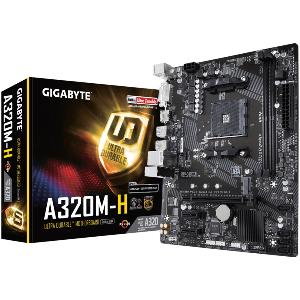 Gigabyte GA-A320M-H motherboard Socket AM4 AMD A320 micro ATX