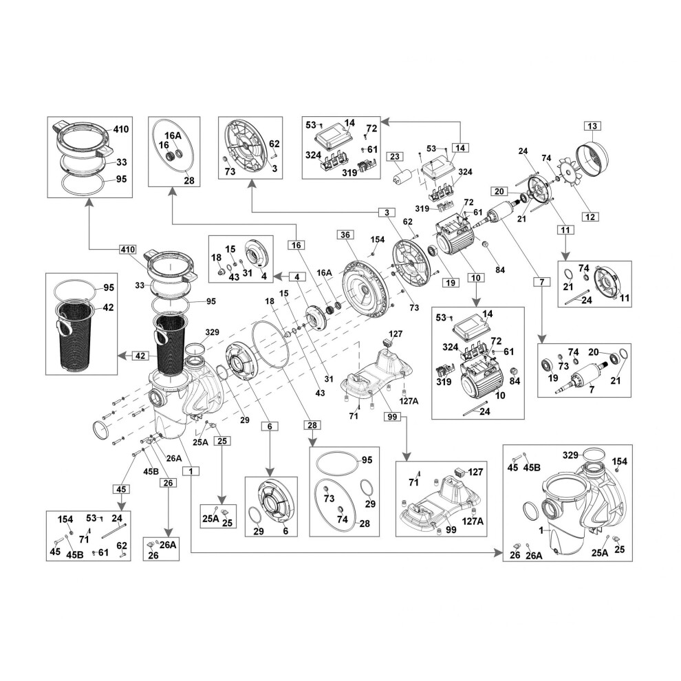 Certikin Base To Suit Euroswim 0.5Hp To 1Hp - 1 & 3 Ph (SPEUP366)