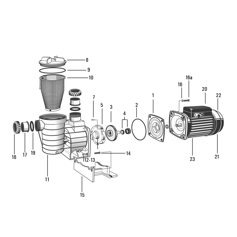 Certikin Lh Impellor Screw & Washer (SPAQ03)