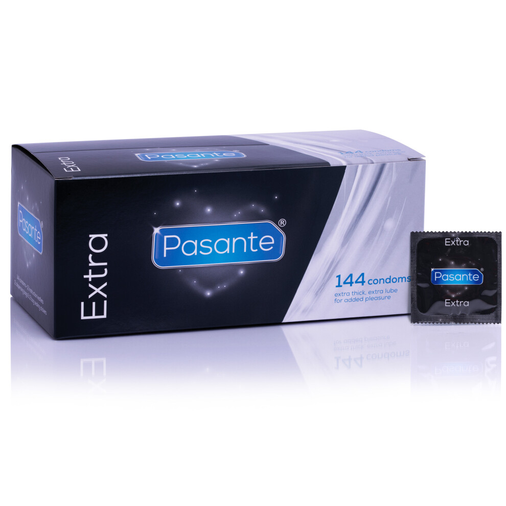 Pasante Extra Safe Condoms 144Pcs Pharmacy Condoms