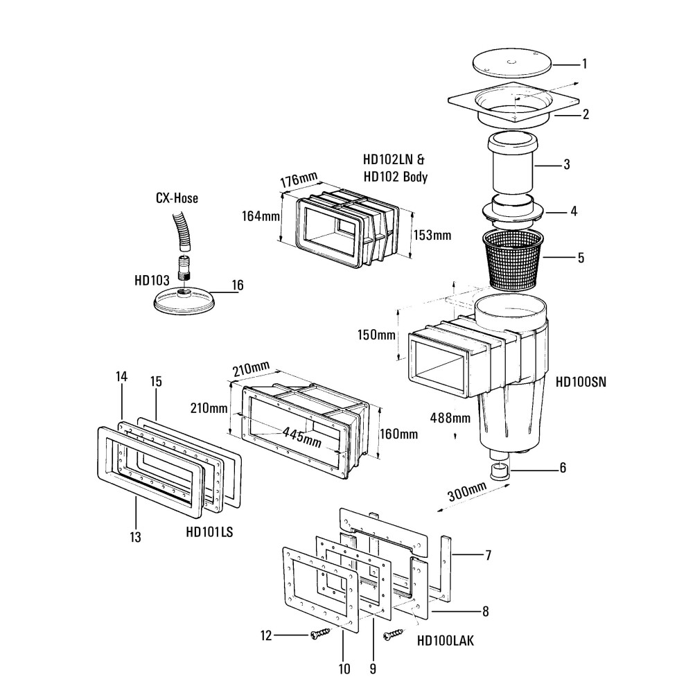 Certikin Flap & Collar Basket Assembly (SPC424)