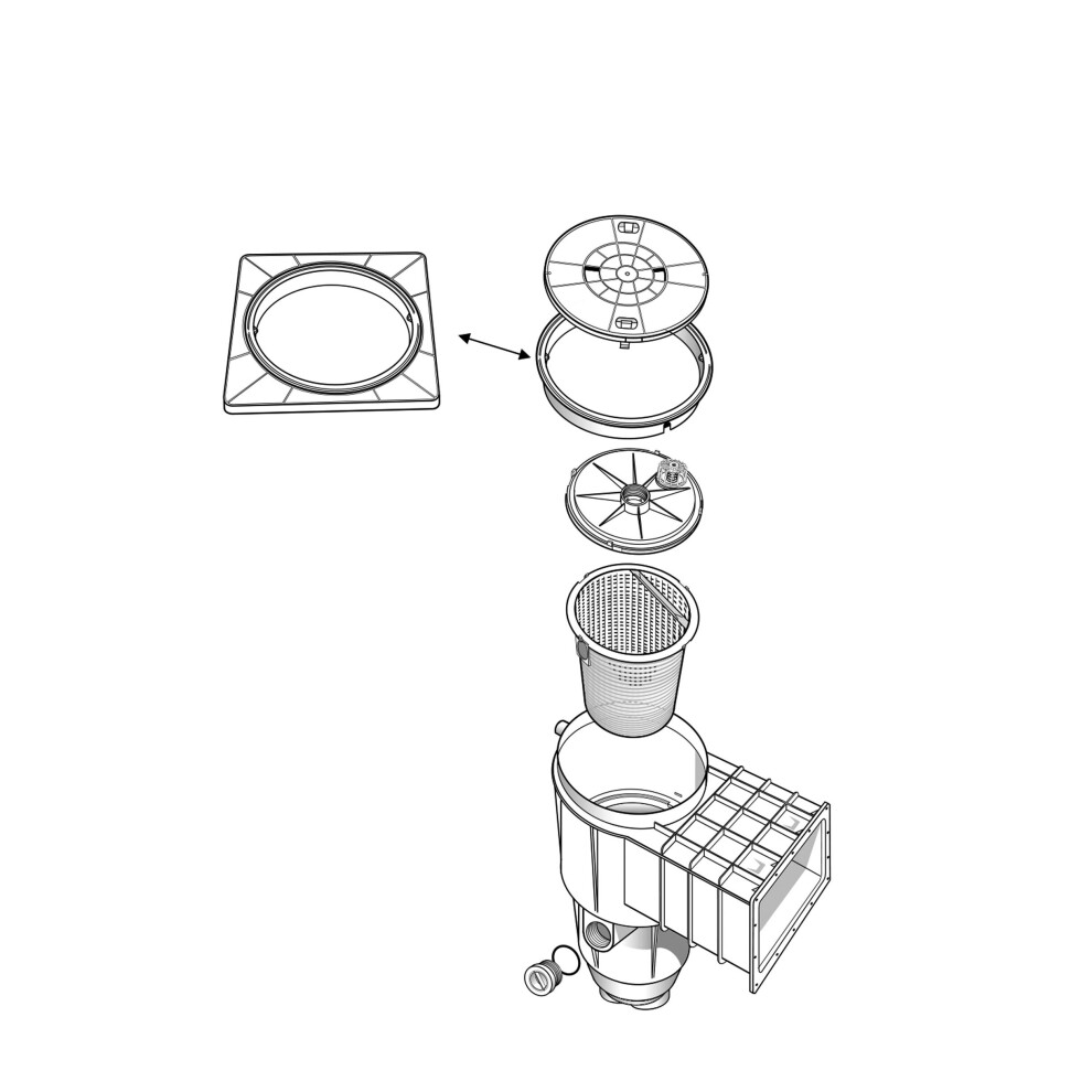 Certikin Supa Skimmer Escutcheon Assembly Kit (SPSU10)