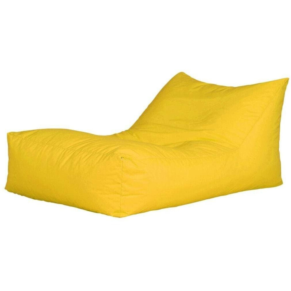 (Yellow) Bonkers Relaxer Bean Bag, Water Resistant Fabric