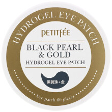 Petitfee, Schwarze Perle & Gold Hydrogel-Augen-Patch, 60 Patches