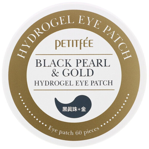 Petitfee, Schwarze Perle & Gold Hydrogel-Augen-Patch, 60 Patches