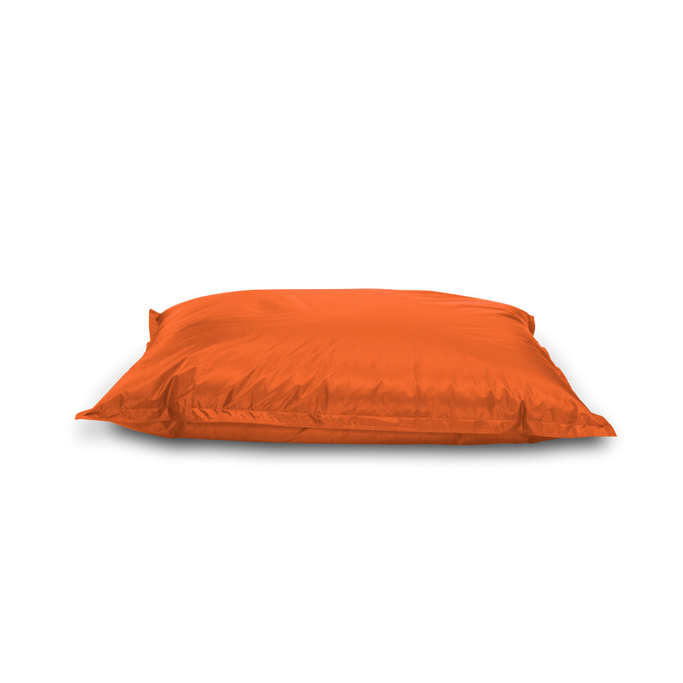 (Orange) Jumbo Slab Bean Bag Chair/Lounger- Water Resistant